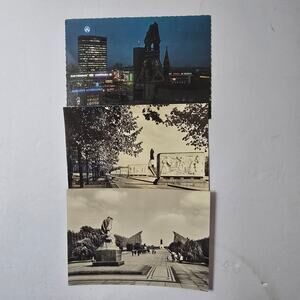 Vintage Berlin Postcards Cold War Era East West Germany Memorial Lot of 3